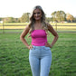 Summer Lovin Pink Bandeau Top - She Chester