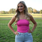 Summer Lovin Pink Bandeau Top - She Chester