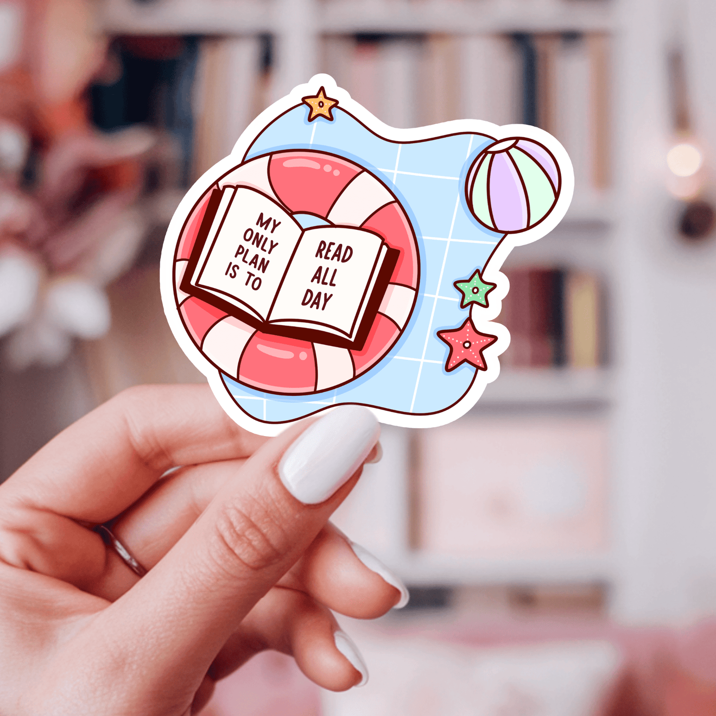Summer Plans Vinyl Sticker – Summer Book Lover: 2.5" - She Chester