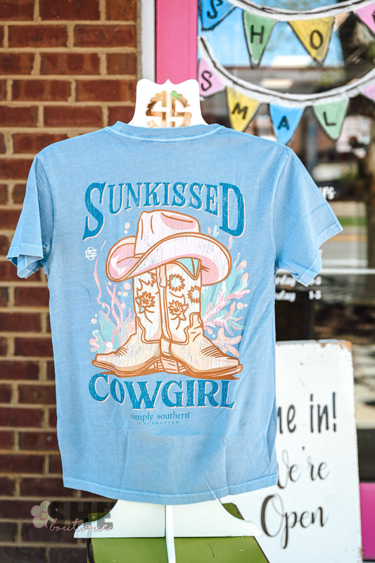 Sunkissed Cowgirl Mineral Wash Tee - She Chester