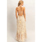 Sunset Dreams Buff Yellow Floral Maxi - She Chester