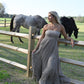 Sunset Dreams Taupe Maxi Dress - She Chester