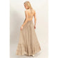 Sunset Dreams Taupe Maxi Dress - She Chester