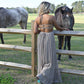 Sunset Dreams Taupe Maxi Dress - She Chester