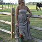 Sunset Dreams Taupe Maxi Dress - She Chester