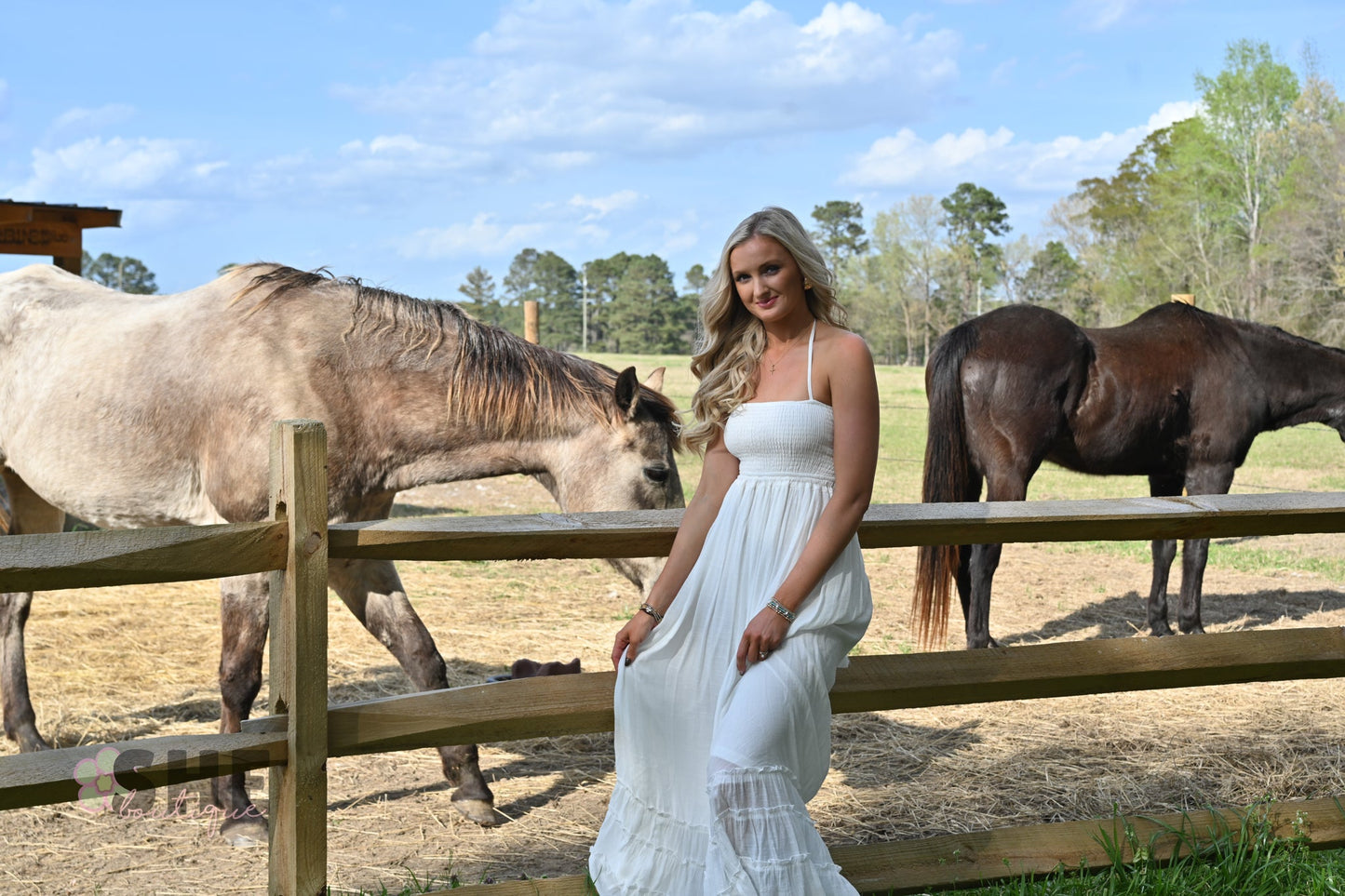 Sunset Dreams White Maxi Dress - She Chester