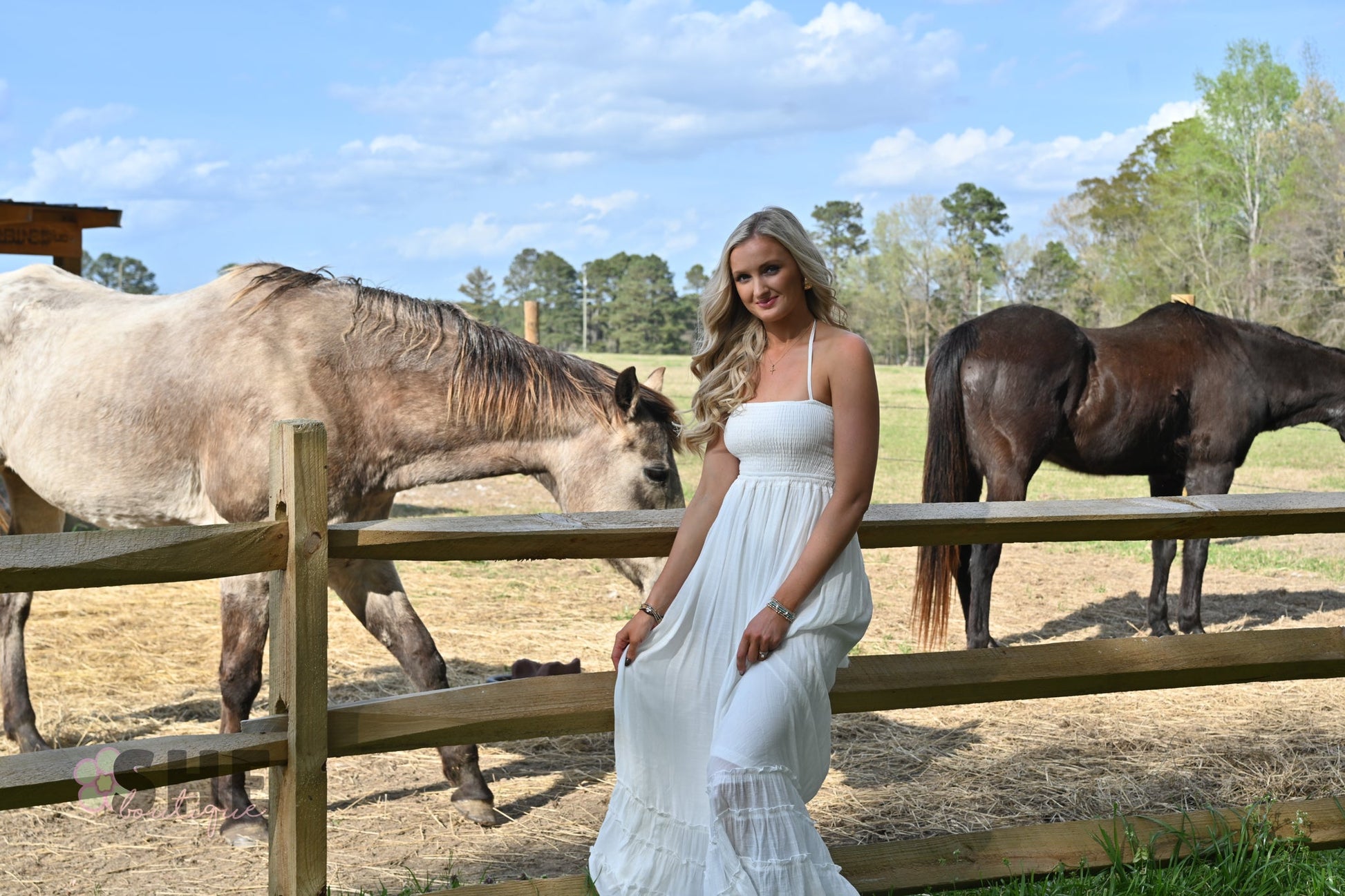Sunset Dreams White Maxi Dress - She Chester
