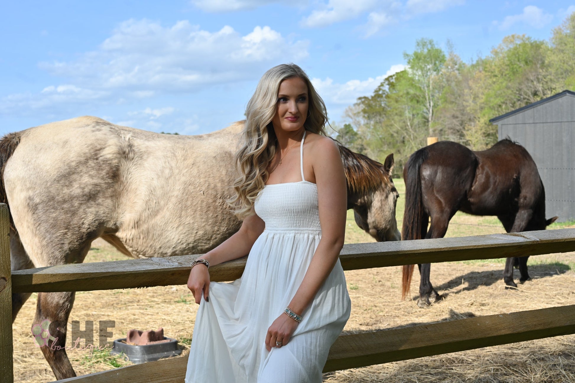 Sunset Dreams White Maxi Dress - She Chester