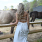 Sunset Dreams White Maxi Dress - She Chester