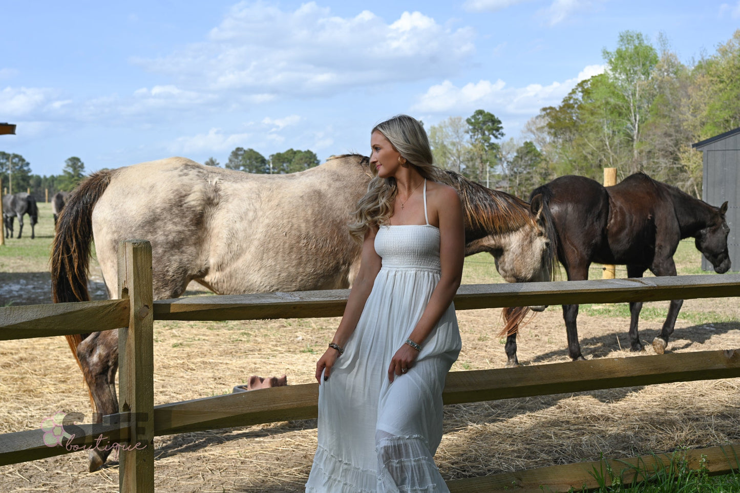 Sunset Dreams White Maxi Dress - She Chester