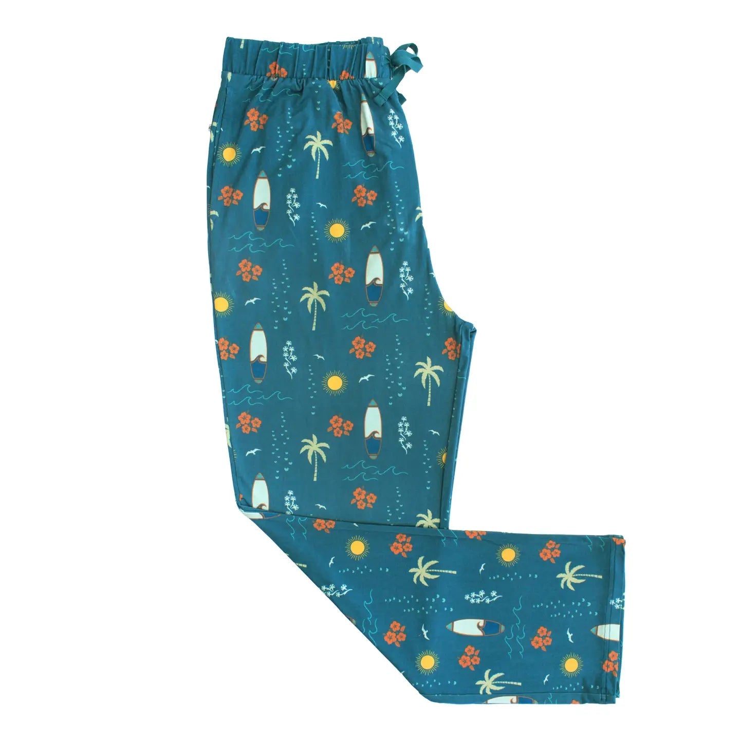 Surfs Up Relaxed Bamboo Lounge Pajama Pants - She Chester