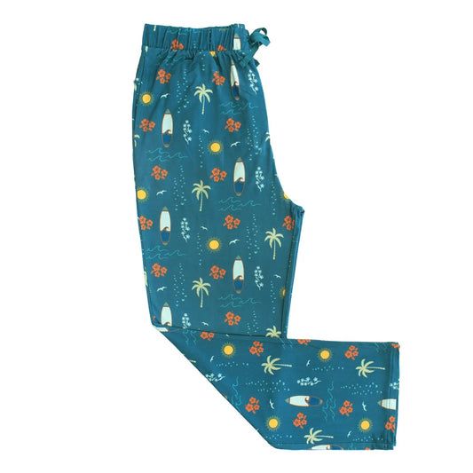 Surfs Up Relaxed Bamboo Lounge Pajama Pants - She Chester