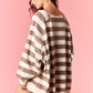 Sweet Cream Coffee Oversized Top - She Chester