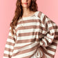 Sweet Cream Coffee Oversized Top - She Chester