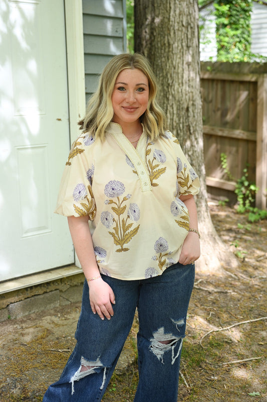 Sweet Like Honey Blouse - She Chester