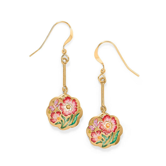 Sydney Poppy French Wire Earrings Gold JA0162