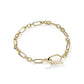 SYLVIA METAL LINK AND CHAIN BRACELET GOLD - She Chester