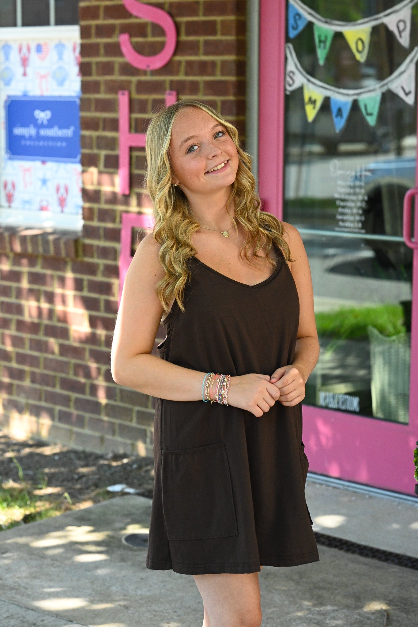 Tara Chocolate SS Romper - She Chester