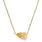TATUM SHORT PENDANT NECKLACE GOLD GOLDEN YELLOW MIX - She Chester
