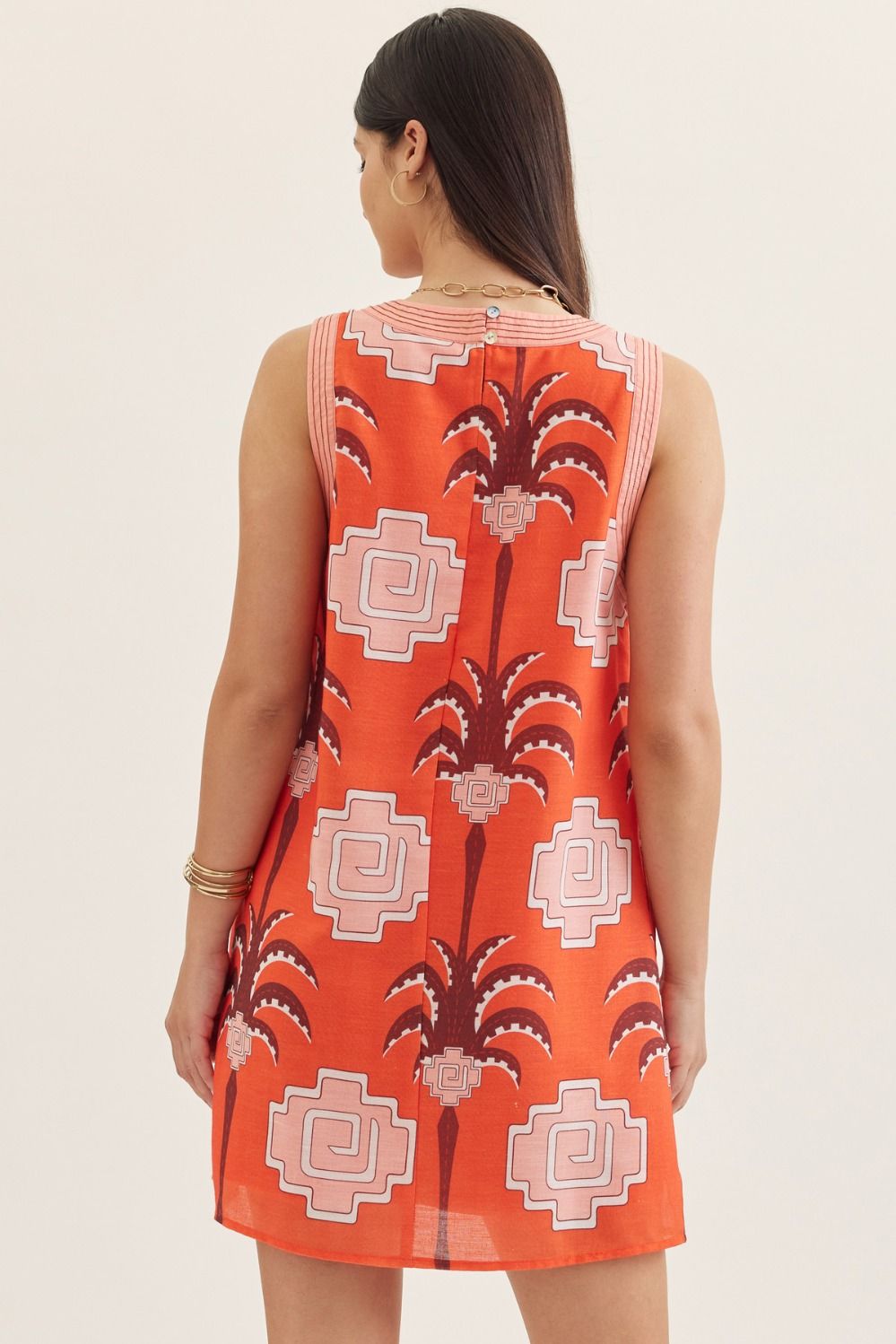 Tazza Patterned Shift Dress - She Chester