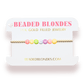 Teacher Rainbow Letter Bracelet: Standard 6.75 inch / Gold - She Chester