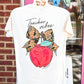 Teacher Vibes Camo Apple Tee - She Chester