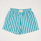 Teal Blue Stripes Darling Boxer Shorts - She Chester