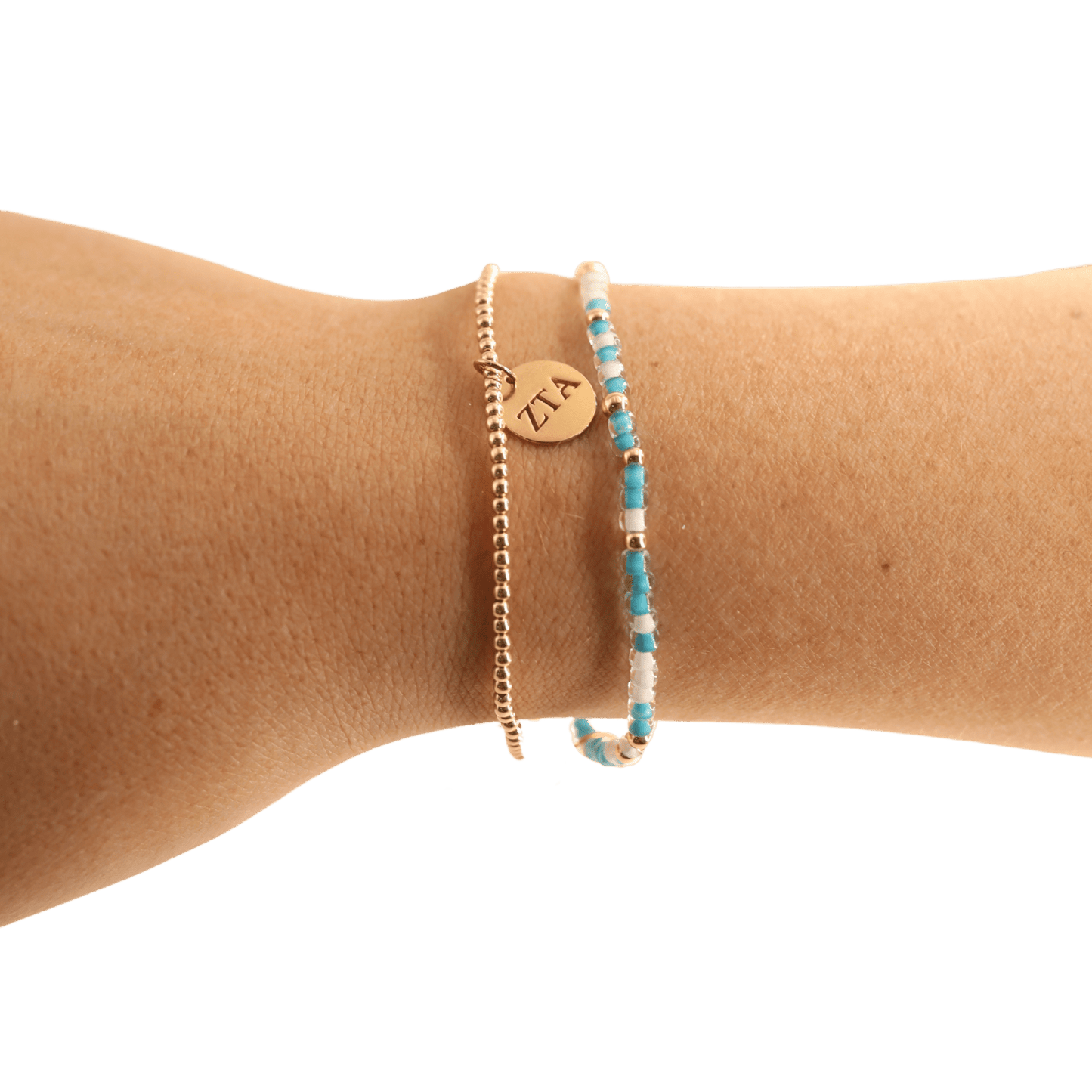 Teal Breeze Sprinkle Bracelet: Standard 6.75 inch - She Chester