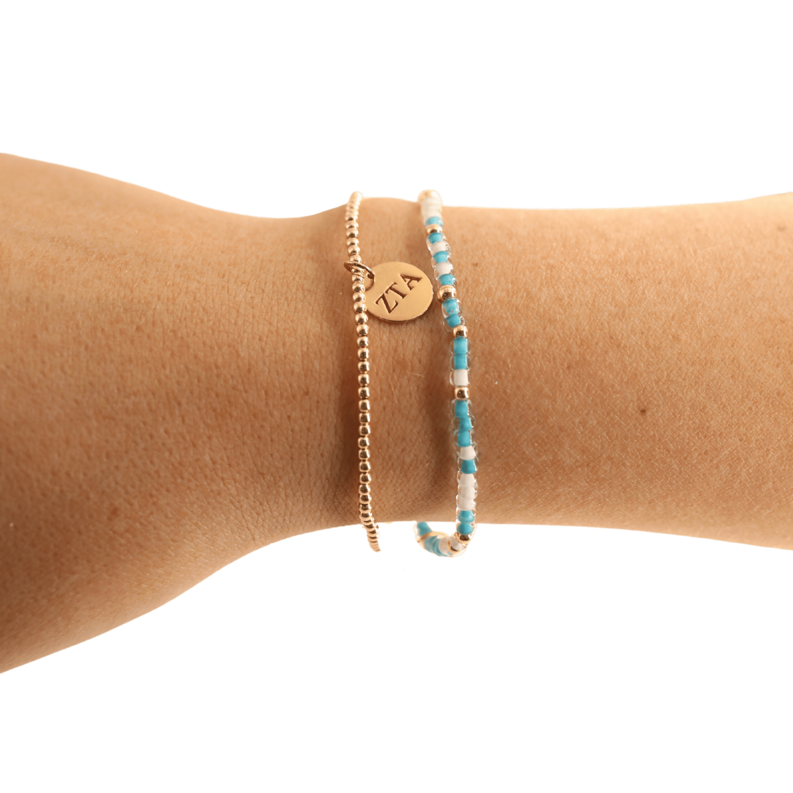 Teal Breeze Sprinkle Bracelet: Standard 6.75 inch - She Chester