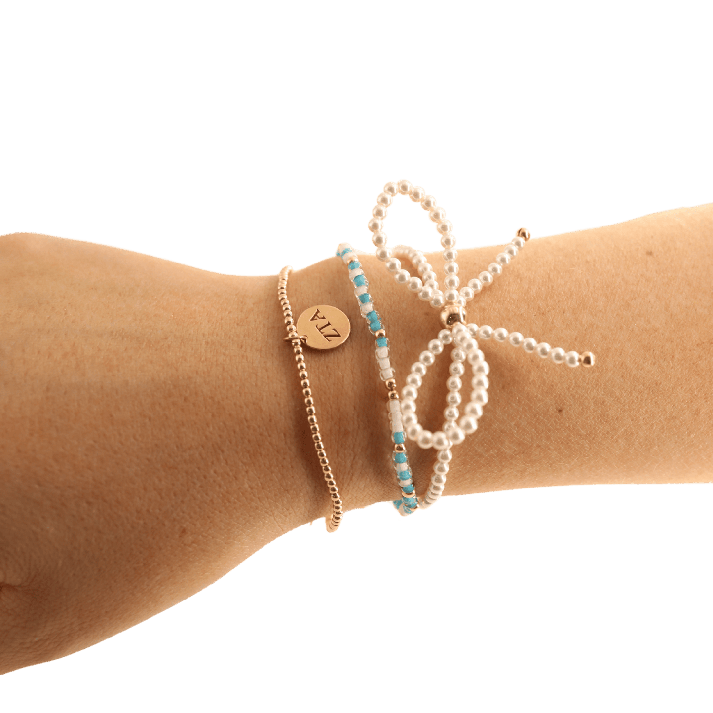 Teal Breeze Sprinkle Bracelet: Standard 6.75 inch - She Chester