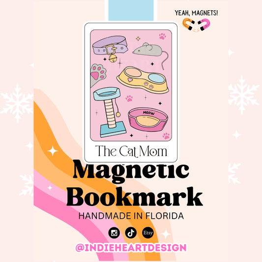 The Cat Mom Magnetic Bookmark  - She Chester