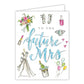 The Future Mrs Handpainted Wedding Images Greeting Card - She Chester