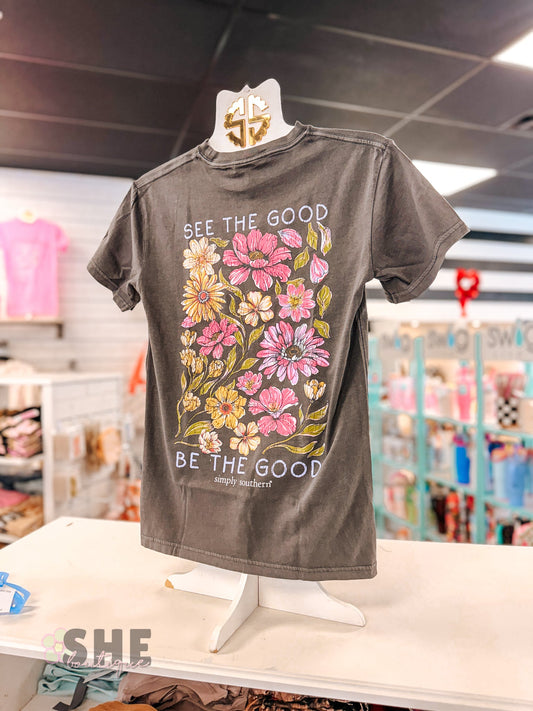 The Good Graphite Mineral Wash Tee - She Chester