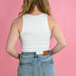 The Palm Tank - Off White - She Chester