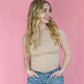 The Palm Tank - Taupe - She Chester