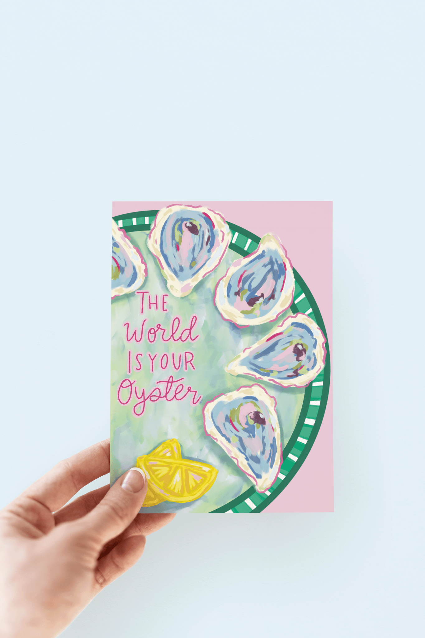 The World Is Your Oyster Beach Coastal Greeting Card - She Chester