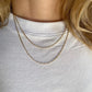 Thin Figaro Chain 18K GF - She Chester