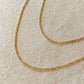 Thin Figaro Chain 18K GF - She Chester