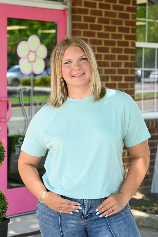 Tina Harbor Blue SS Tee - She Chester