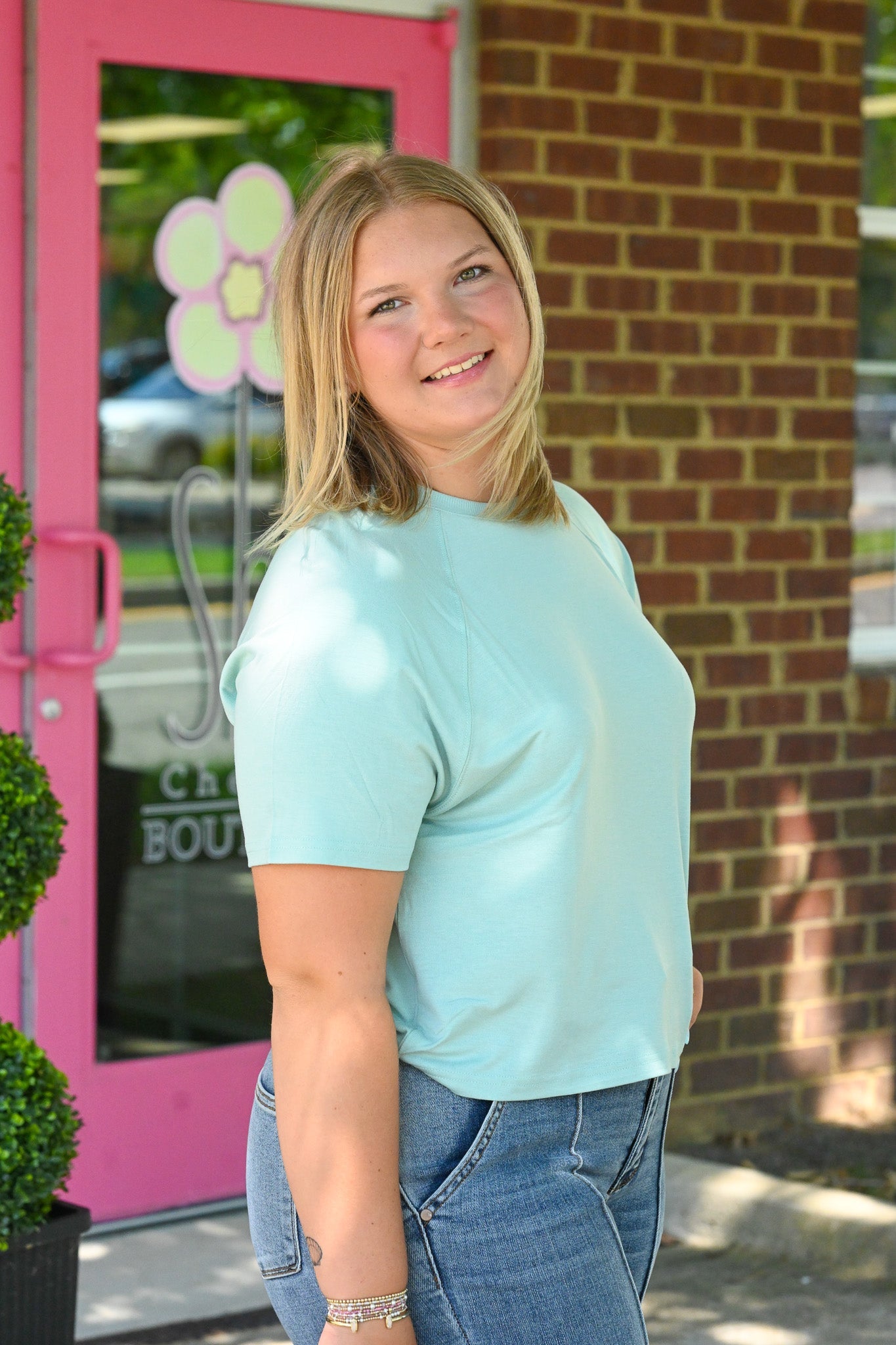 Tina Harbor Blue SS Tee - She Chester