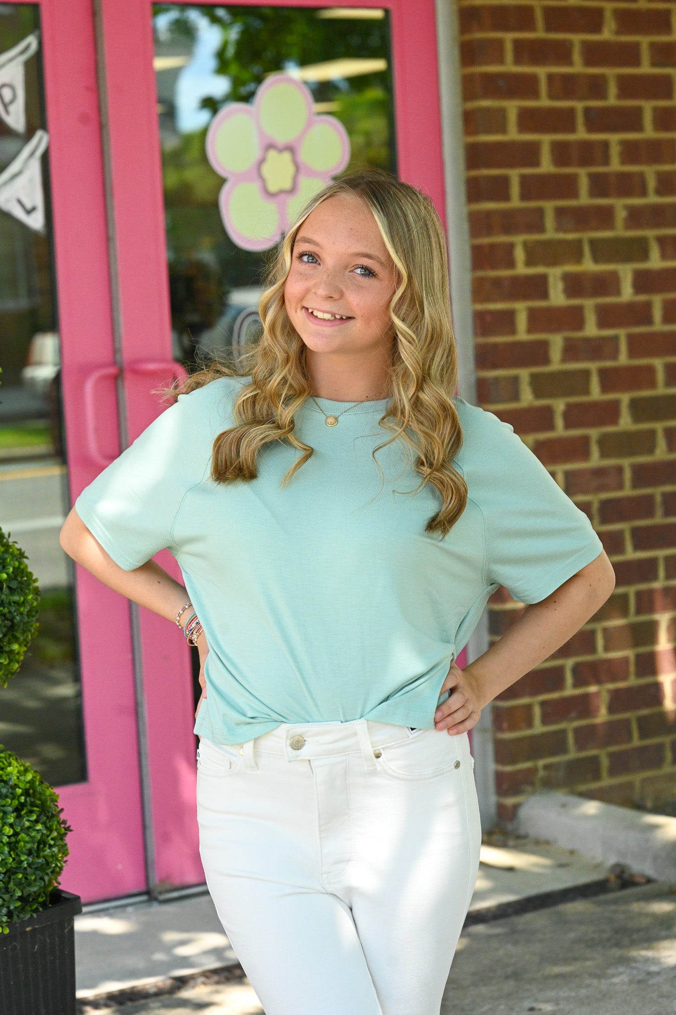 Tina Harbor Blue SS Tee - She Chester