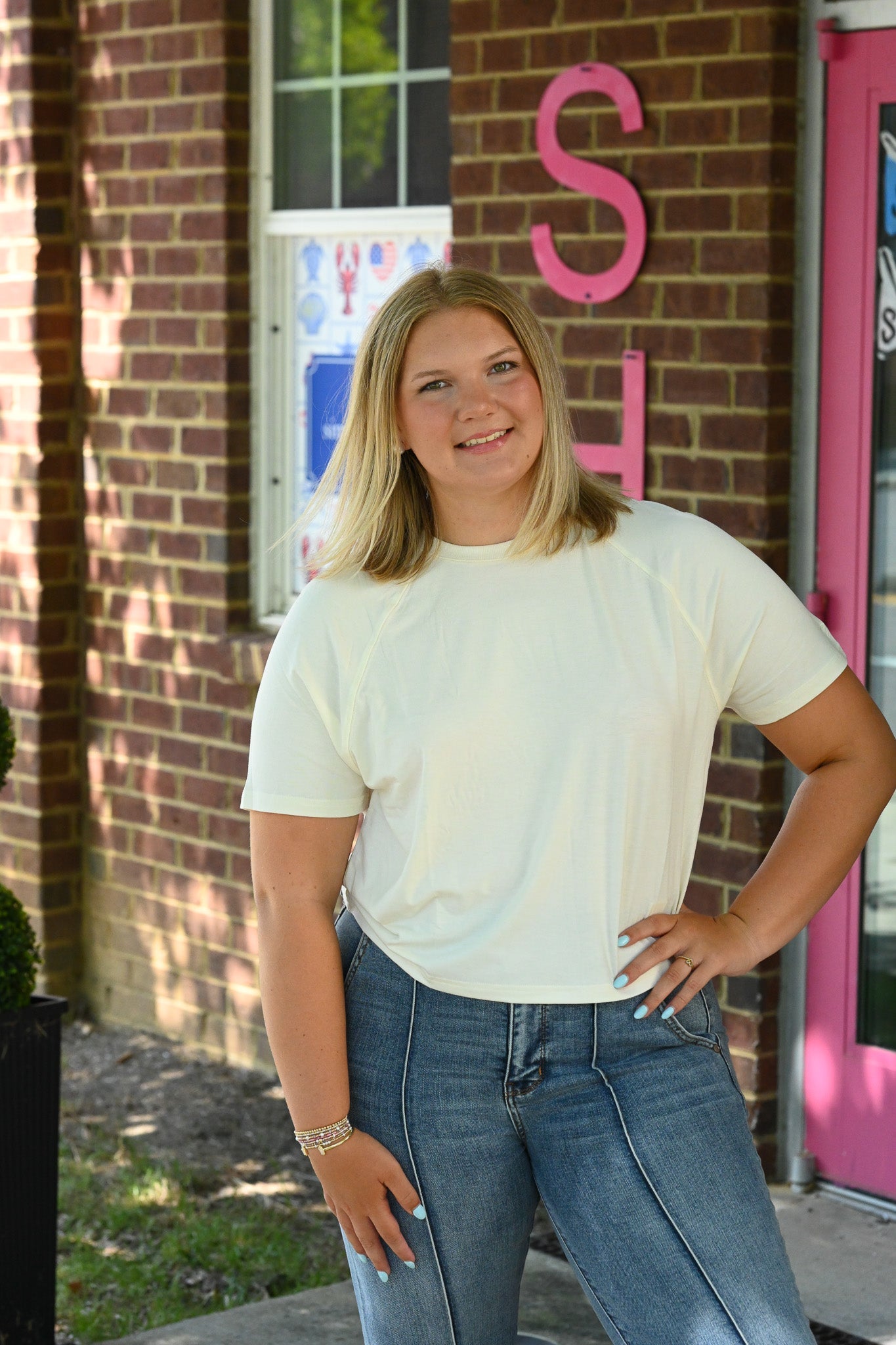 Tina Ivory SS Tee - She Chester
