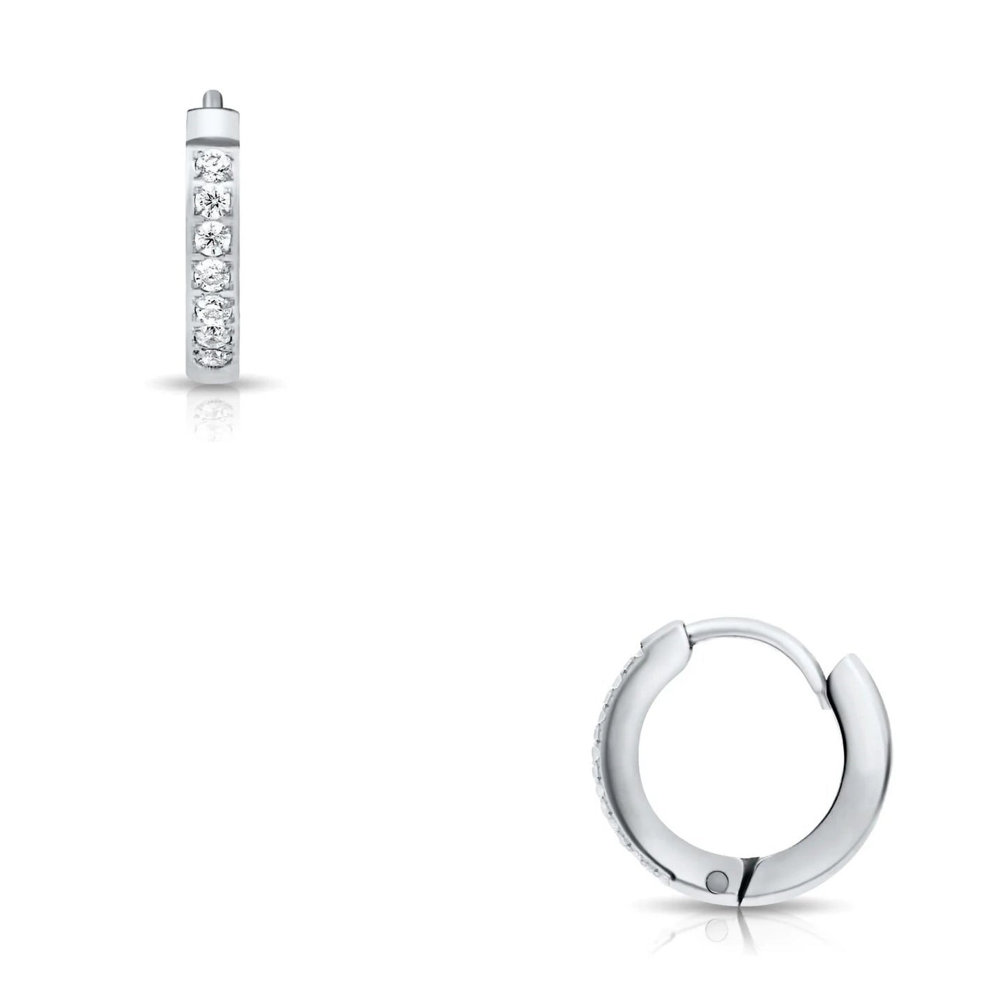 Tinsley Huggie Silver Hoop Earring - She Chester