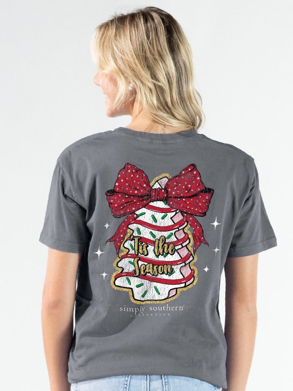 Tis The Season Christmas Tree Cake Tee - She Chester