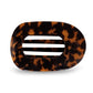 Tortoise Large Round Flat Hair Clip - She Chester
