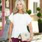 Travel Day Cream Top - She Chester