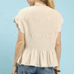 Travel Day Cream Top - She Chester