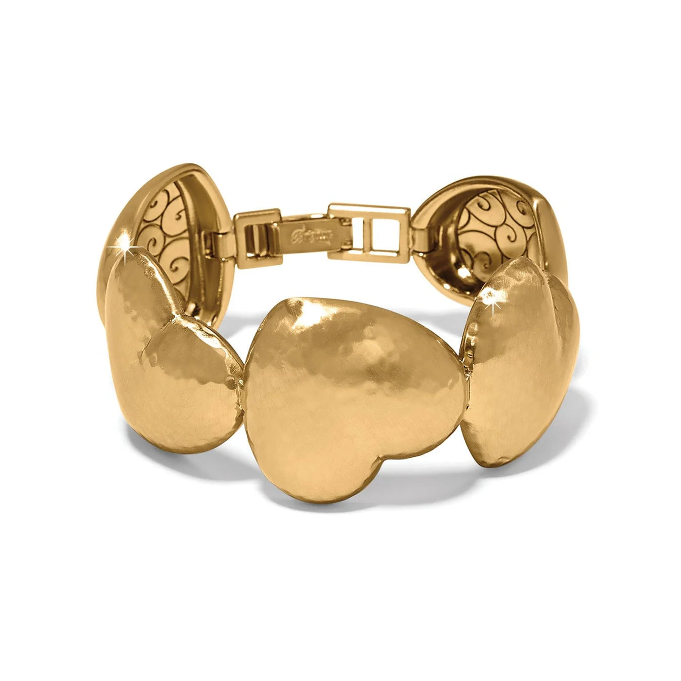 Trianon Heart Gold Link Bracelet JF0298