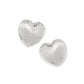 Trianon Heart Small Silver Post Earrings JA0110