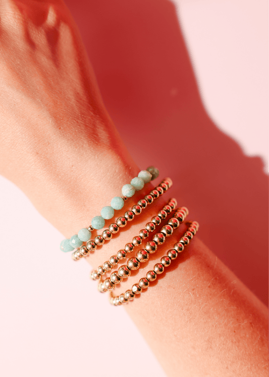 Turquoise Gemstone Bracelet: Standard 6.75 inch - She Chester